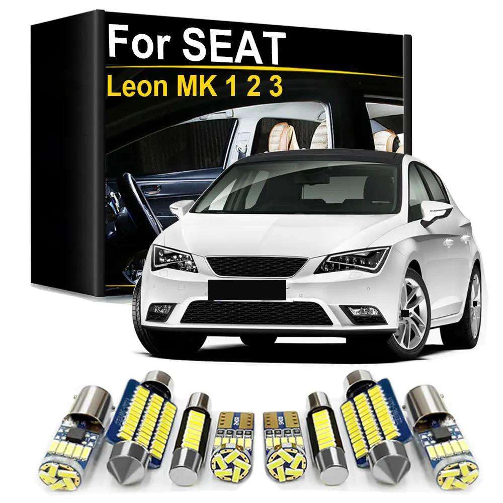 Kit de Luces LED para Interior de Coche, para Seat Leon MK3 MK2 MK1 1 2 3 5F 1M 1P 1998 2001 2004 2005 2011 2015 2017 2018 2020 2021 2022