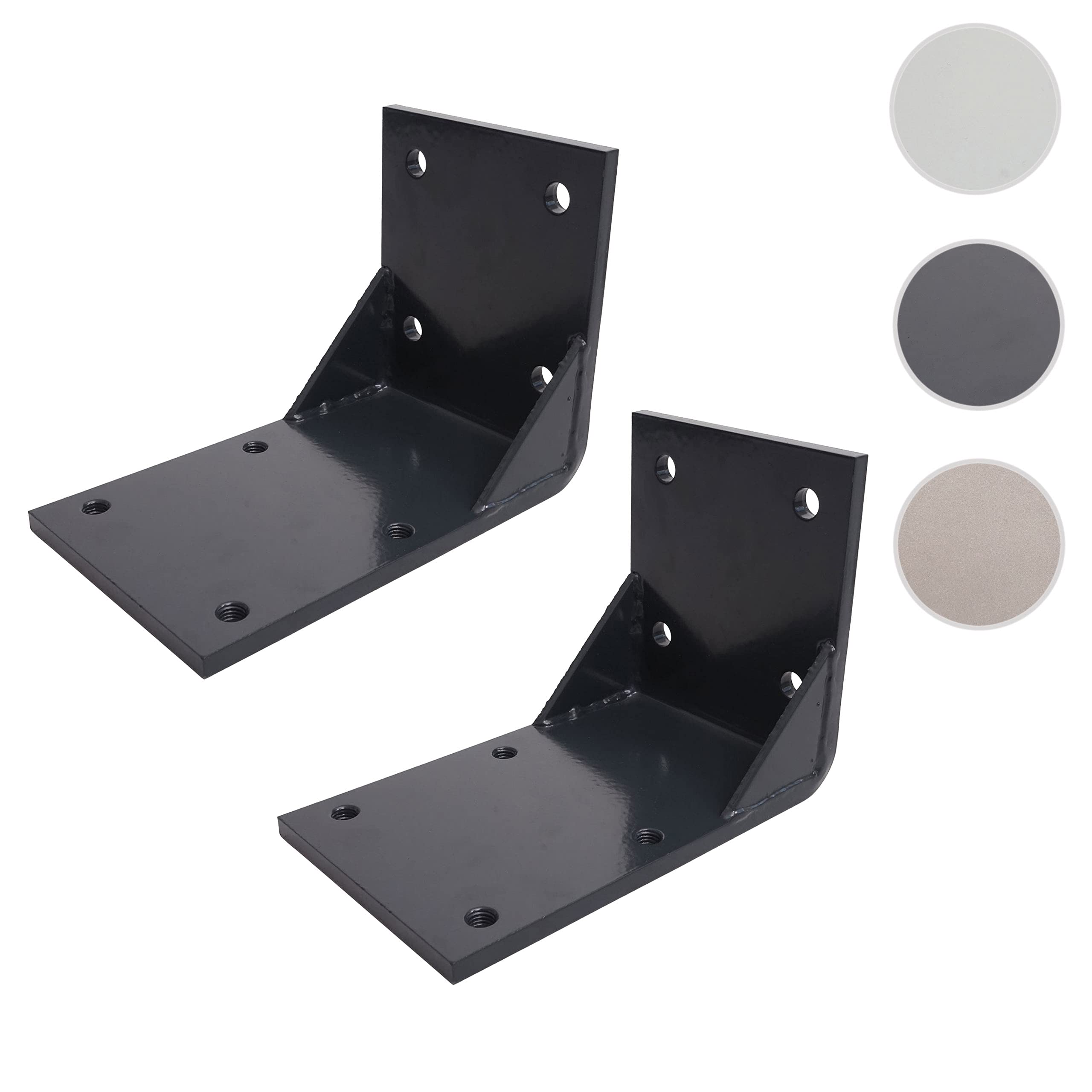 Mendler Zestaw 2 adapterów sufitowych do markizy kasetowej T122 T123, montaż sufitowy, uchwyt adapter - antracyt