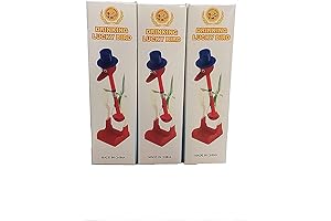 3 Pack Magic Drinking Bird Bobbing Figurine - Energy Saving Perpetual Motion Science Novelty