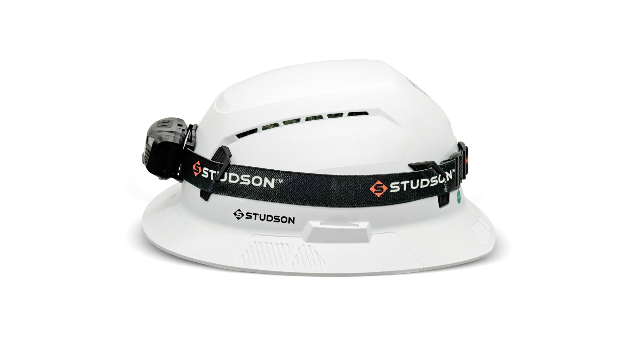 STUDSON SHK-1 Lampe frontale rechargeable standard – Lampe de travail LED 150 lumens avec activation du détecteur de mouvement, 5 modes d'éclairage, charge USB-C, ajustement léger compatible avec les