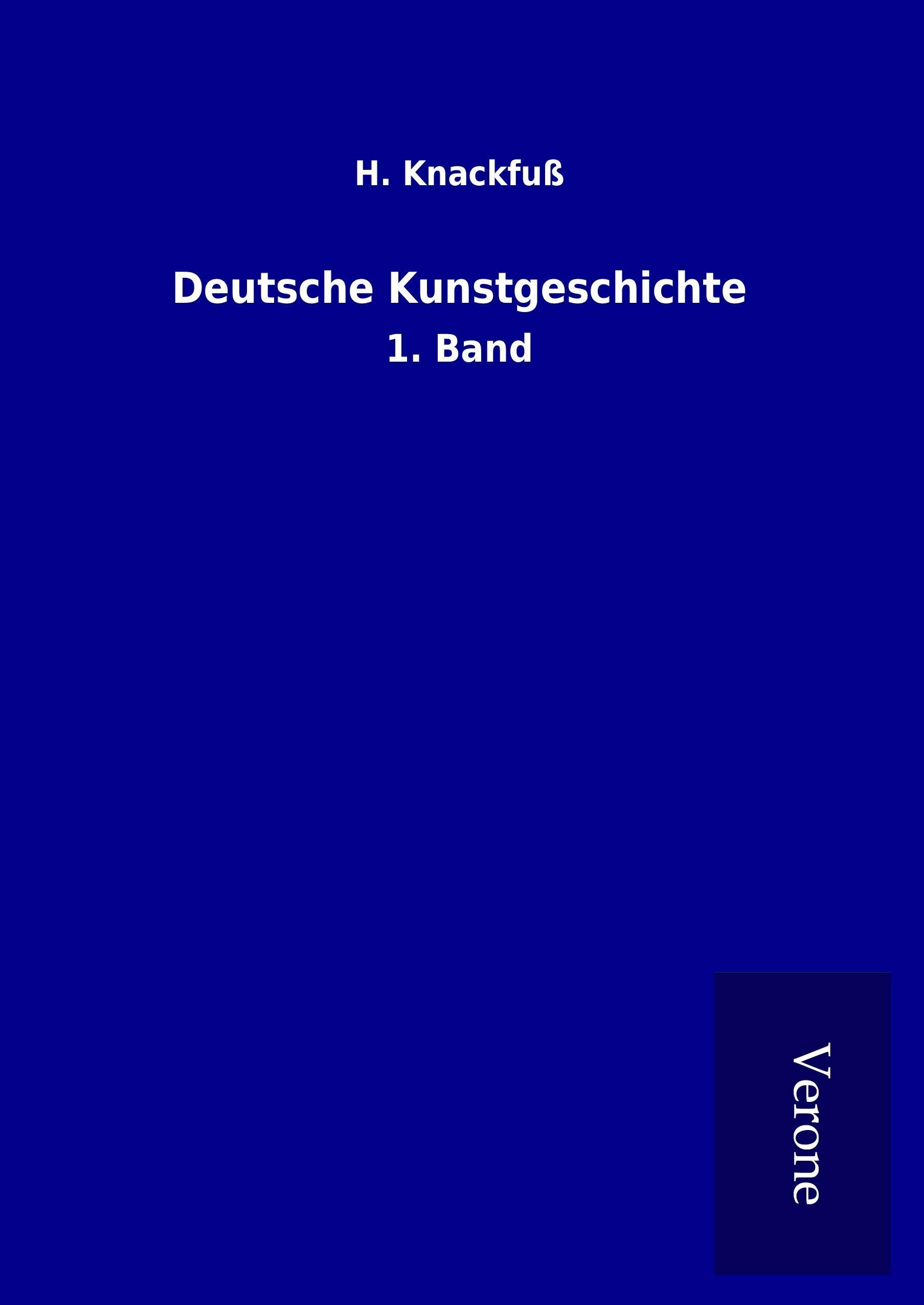 Deutsche Kunstgeschichte 1. Band livre sur l'histoire de l'art allemand
