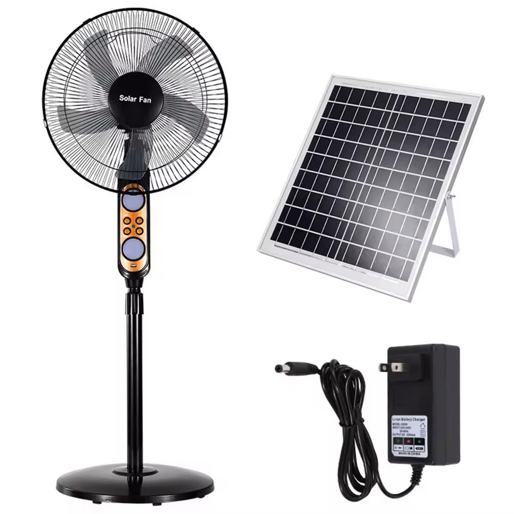 Ventilateur sur pied extérieur solaire idéal pour vos barbecues et camping