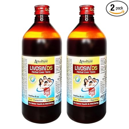Dr. Sarkar AllenAyur Herbal Livosin DS liquid (Pack of 450 ml X 2)