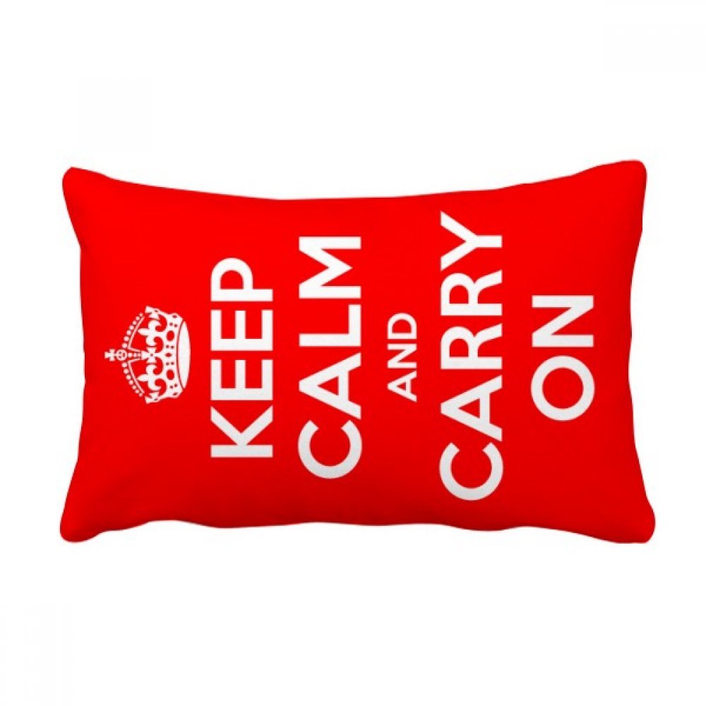 Oreiller lombaire Keep Calm rouge idée cadeau décoration maison