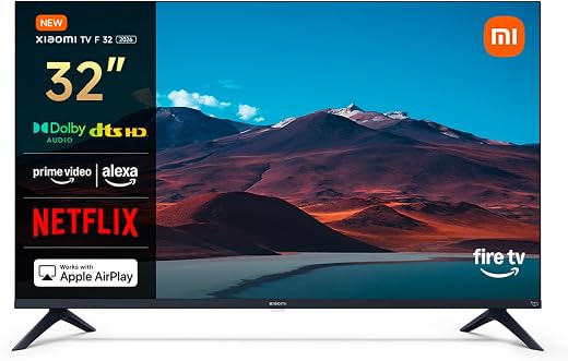 🚫 [CADUCADO] 🔥 XIAOMI F 32 TV, 32 Inch (81 cm), HD, Smart TV, Fire OS7, Alexa Voice Control, Dolby Audio, DTS Virtual:X, DTS-HD, Compatible with Apple AirPlay, 2025 | Alexa Voice Control, Dolby Audio, DTS Virtual:X, DTS-HD, Compatible with Apple AirPlay