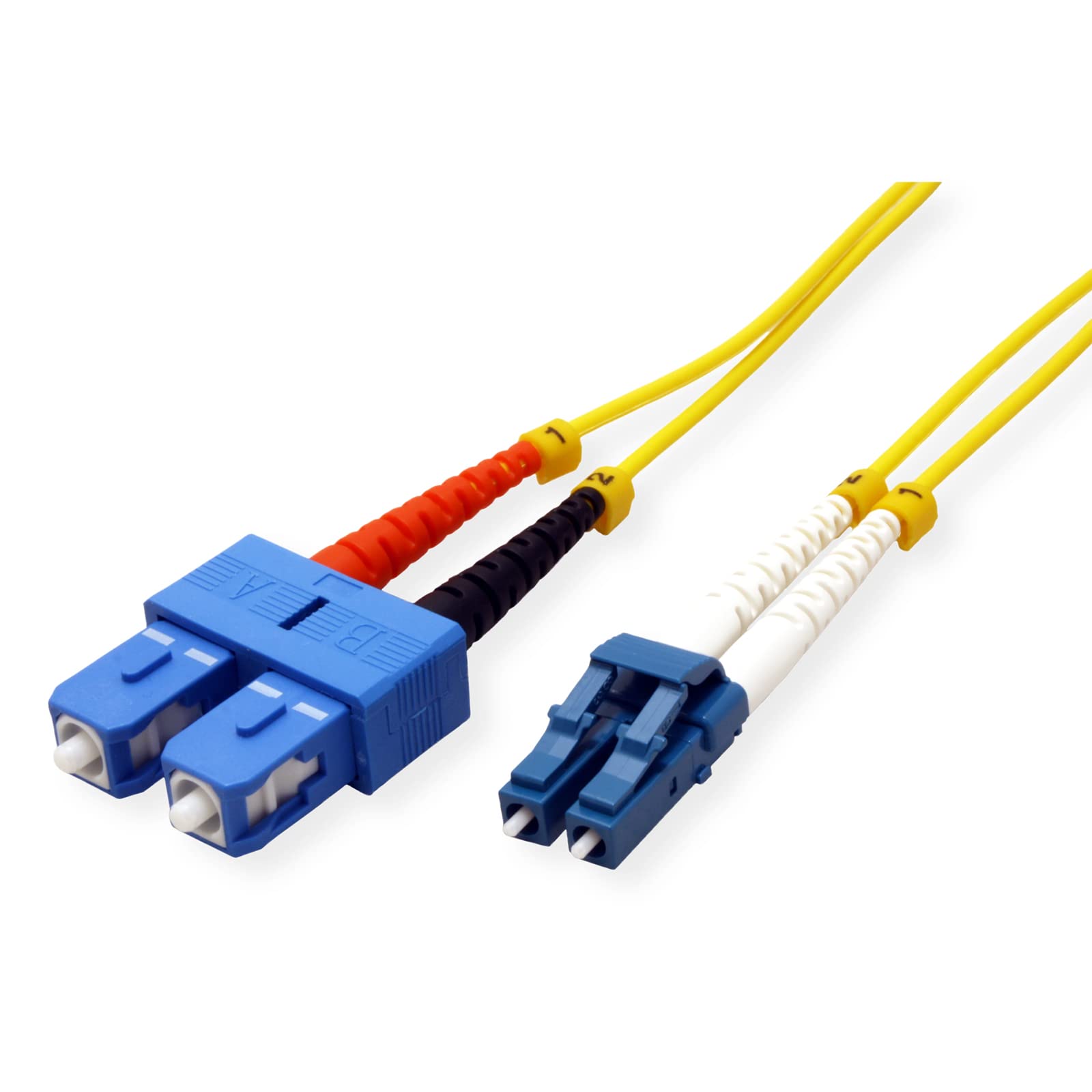 ROLINE Fibre Optic Cable Duplex Single Mode 9/125µm OS2 LC/SC Yellow 2 m - Image 2