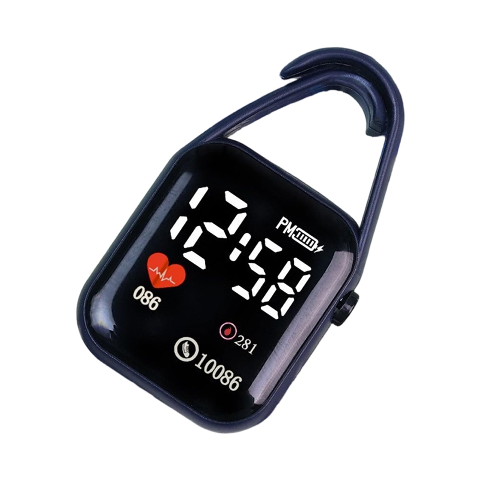 Tizuqe Keychain Watch with Clear Display Night Light Keyring Touch Digital Watch Suitable for Teens and Adults Square Keychain
