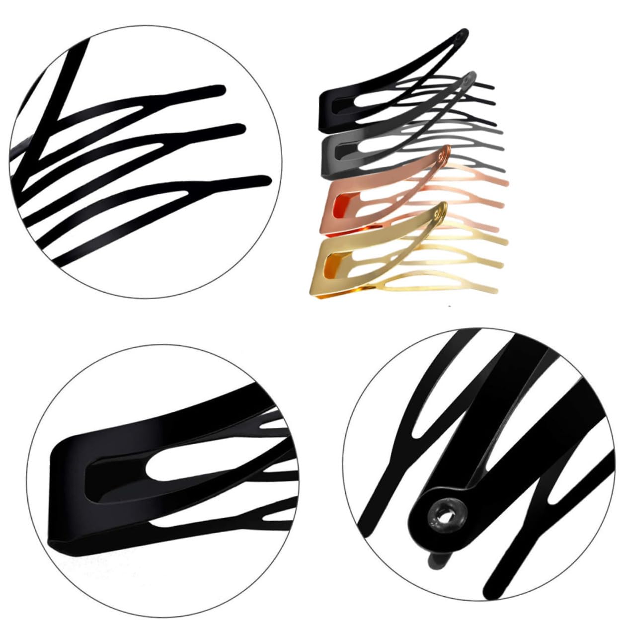VICASKY 300 Pièces Barrettes Métalliques à Clipser et Filles Petites Pinces Cheveux Fines Résistantes et Confortables pour Coiffure Quotidienne et