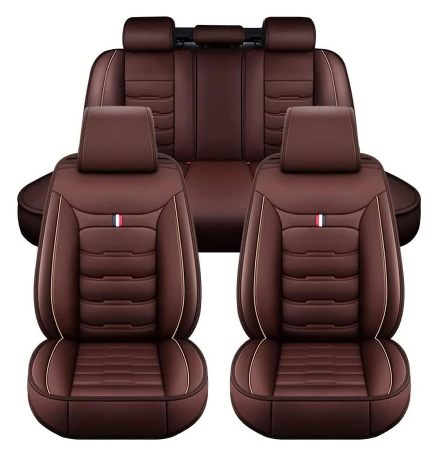 YAMCINWRT Car Seat Covers Full Set for Benz V Class Klasse V220d V250d V300d, 5 Seat Comfortable and Breathable Protector Front Rear Back Seat Covers Accessories,C