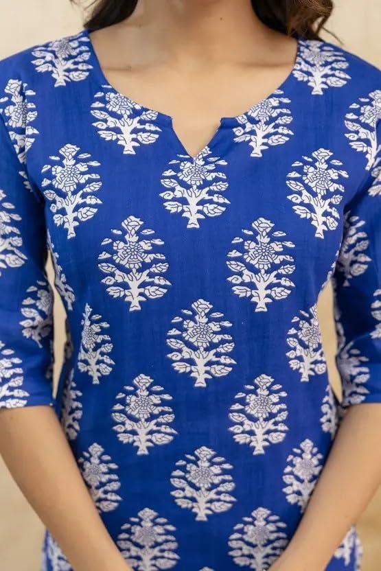 Image of Women's Short Kurti in Multicolor Rayon Cotton Blend | Ladies Ethnic Tunic | Office