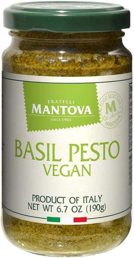 Vegan Basil Pesto, 6.7oz (Pack of 2), Product of Italy