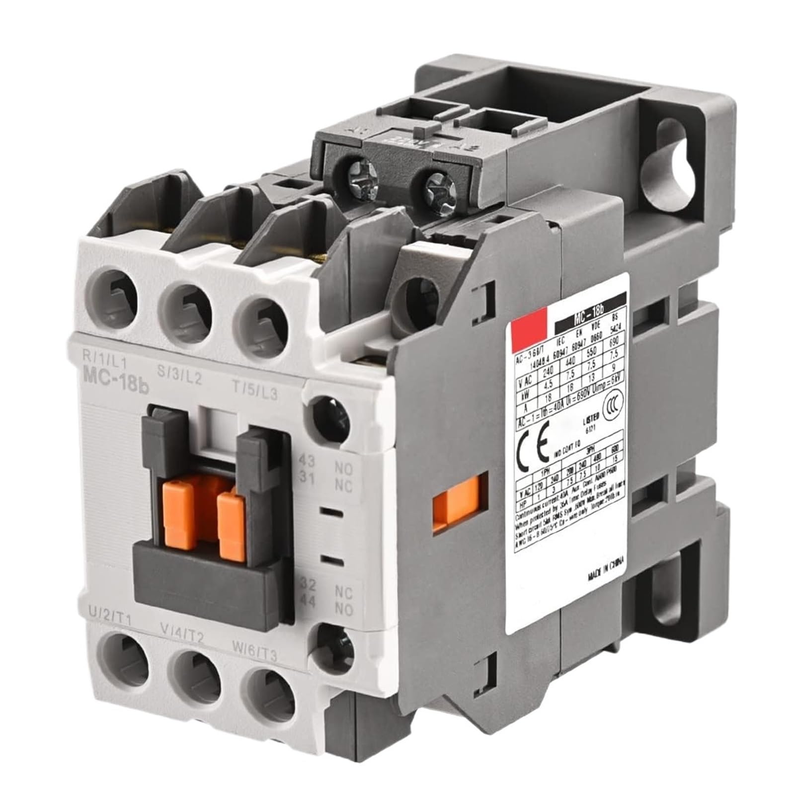 ETNANUPIN AC contactor MC-18b 18A 7.5Kw AC220V AC110V AC380V AC24V(AC110)