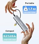 UANTIN USB-C Le centre (6-in-1) Adaptateur multiport avec 10Gbps USB C 3.2 & USB-A 3.2 4K HDMI, 100W Livraison d'électricité, USBC Dongle pour MacBook Pro/Air, iPad Pro, ThinkPad, iMac et plus encore