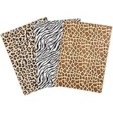 Whaline Gift Wrapping Tissue Paper, 90 Sheets, Animal Skin Prints (Leopard, Zebra, Giraffe), 13.78x19.69 inches, for Birthday, Baby Shower, New Year