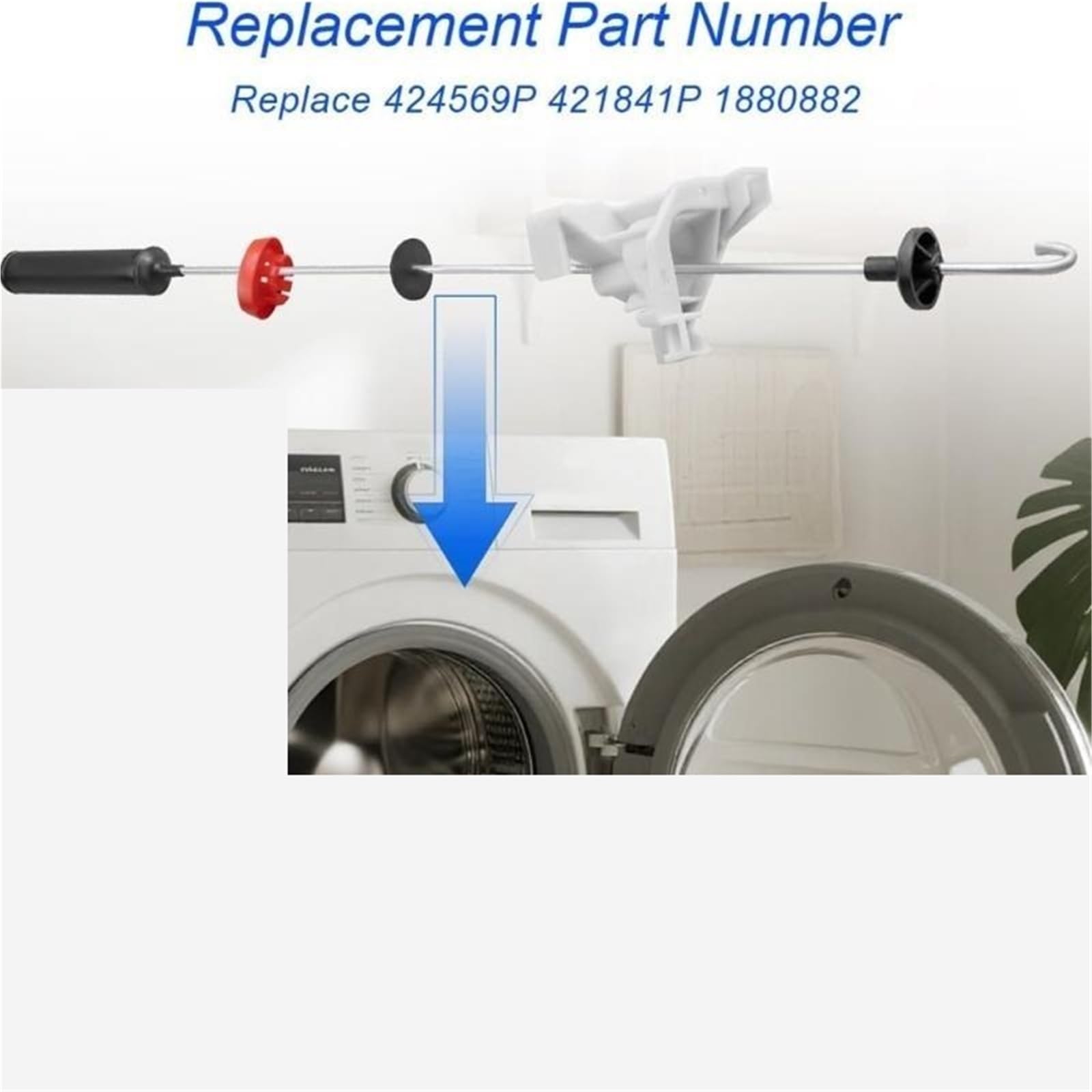 4 Pezzi 424569P Kit Asta Di Sospensione Rondella For Lavatrice Parte Di Ricambio Smorzamento Delle Vibrazioni