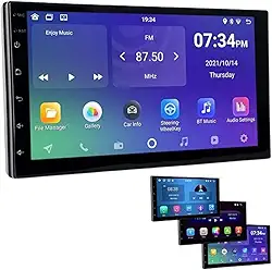 KIt Central Multimídia Automotivo 7 polegadas Full Touch Mp5 Universal CarPlay Android IOS Auto Espelhamento SEM FIO 4 X 60W.