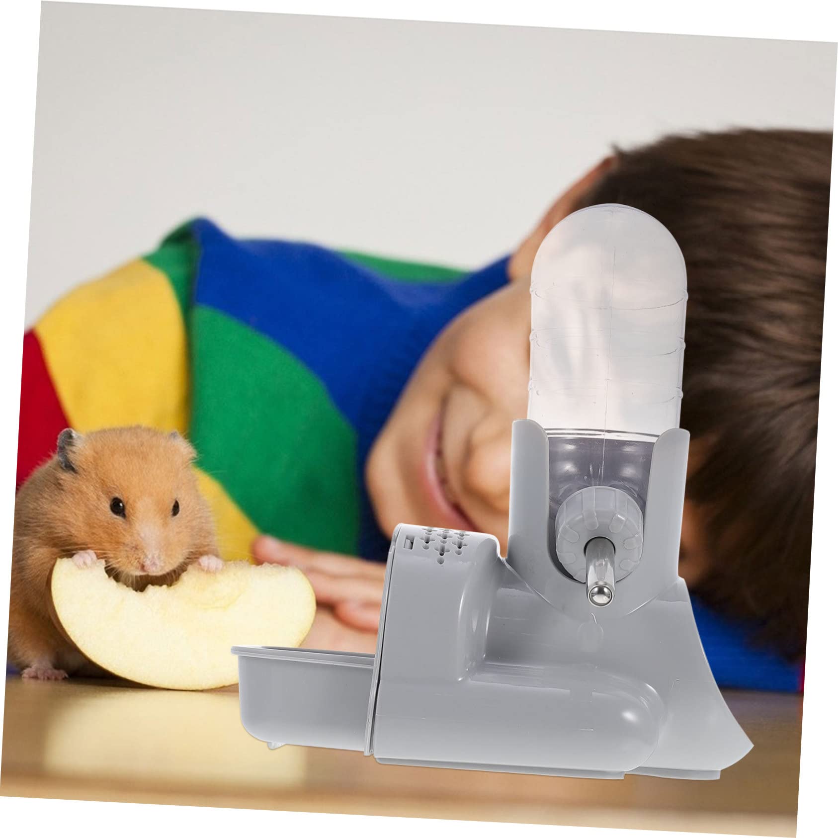 Mipcase 2piezas Botella De Agua para Hámster Conejo y Dispensador Automático Antigoteo Diseño Transparente y Base Antideslizante para Alimentación y