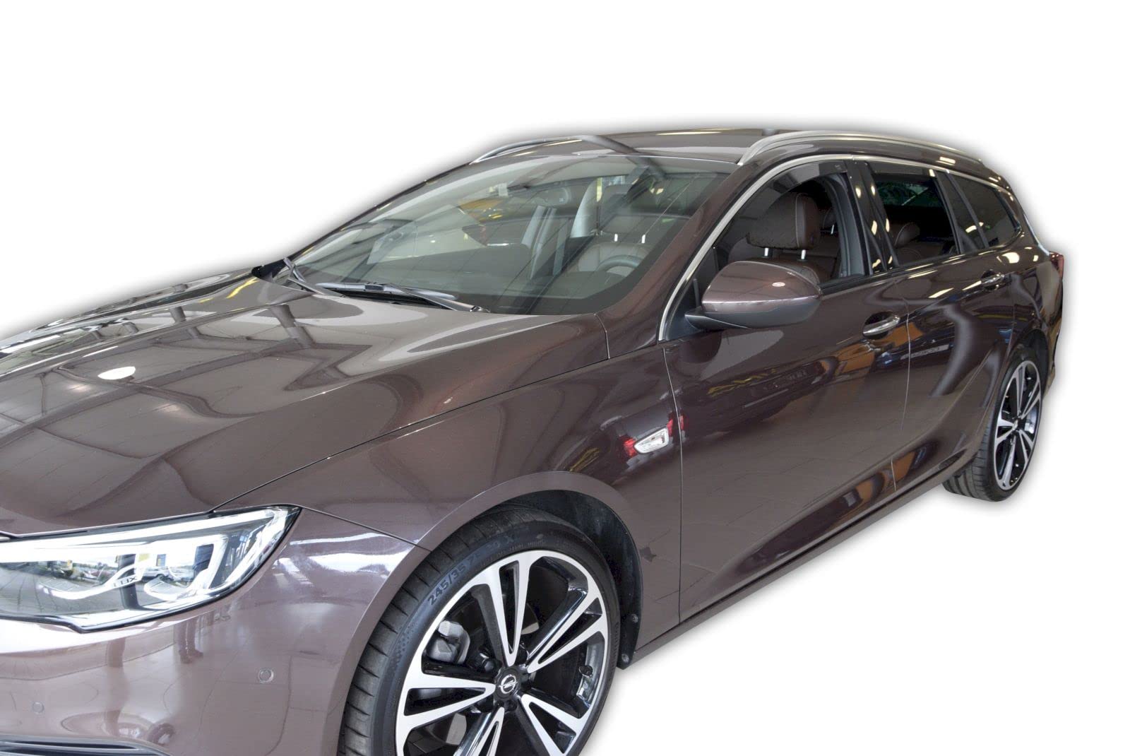 J&J AUTOMOTIVE Windabweiser passend für Opel Insignia 2 Kombi ab 2017 4tlg, Heko Regenabweiser Vorne Hinten Getönt Dunkel Passform