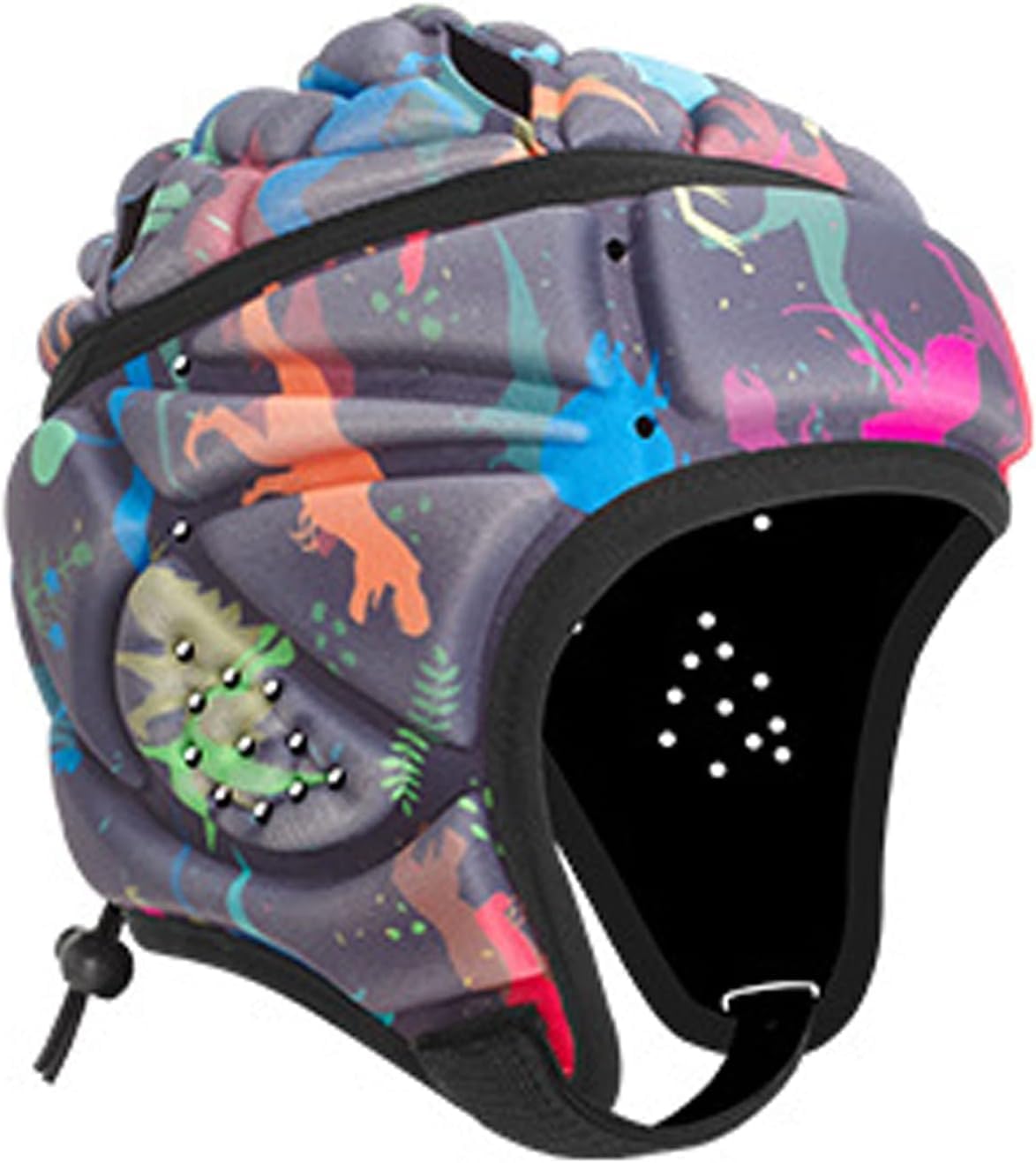 Casco da rugby, regolabile, 7 v7, per bambini e ragazzi, con imbottitura morbida, copricapo traspirante per bandiera, jiu-jitsu brasiliano, casco per esigenze speciali
