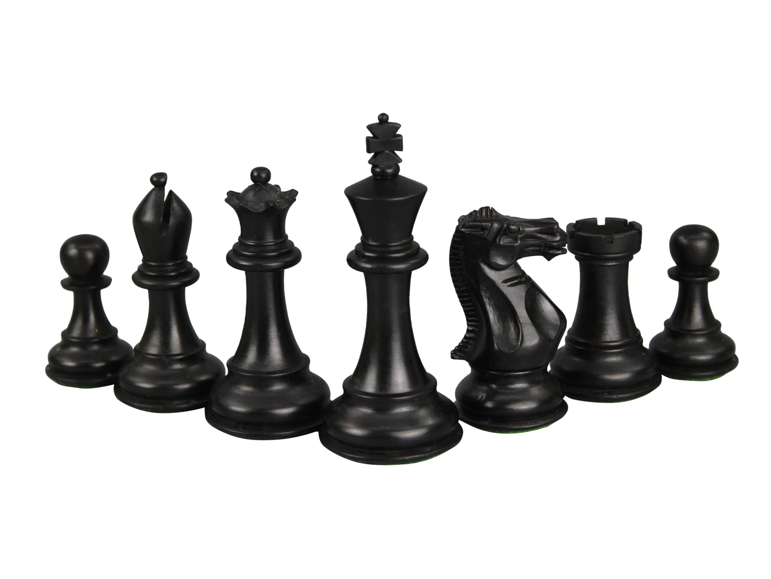Set di scacchi in legno in mogano da 20 pollici ponderato ebano professionale Staunton pezzi da 3,75 pollici
