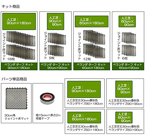 ガーデンガーデン 色までリアルなロール人工芝 ベランダターフキット FME-BTK6018 の商品画像 5