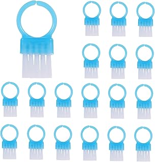 ABOOFAN 100 piezas Cepillo de Uñas Duro Plástico Pequeño para Limpieza Precisa de Uñas Herramienta de Manicura Ergonómica para Uso Profesional y Doméstico Color Azul
