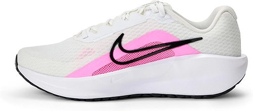 Tênis de corrida feminino Downshifter 13 Road, Branco/Feitiço Rosa/Preto, 36