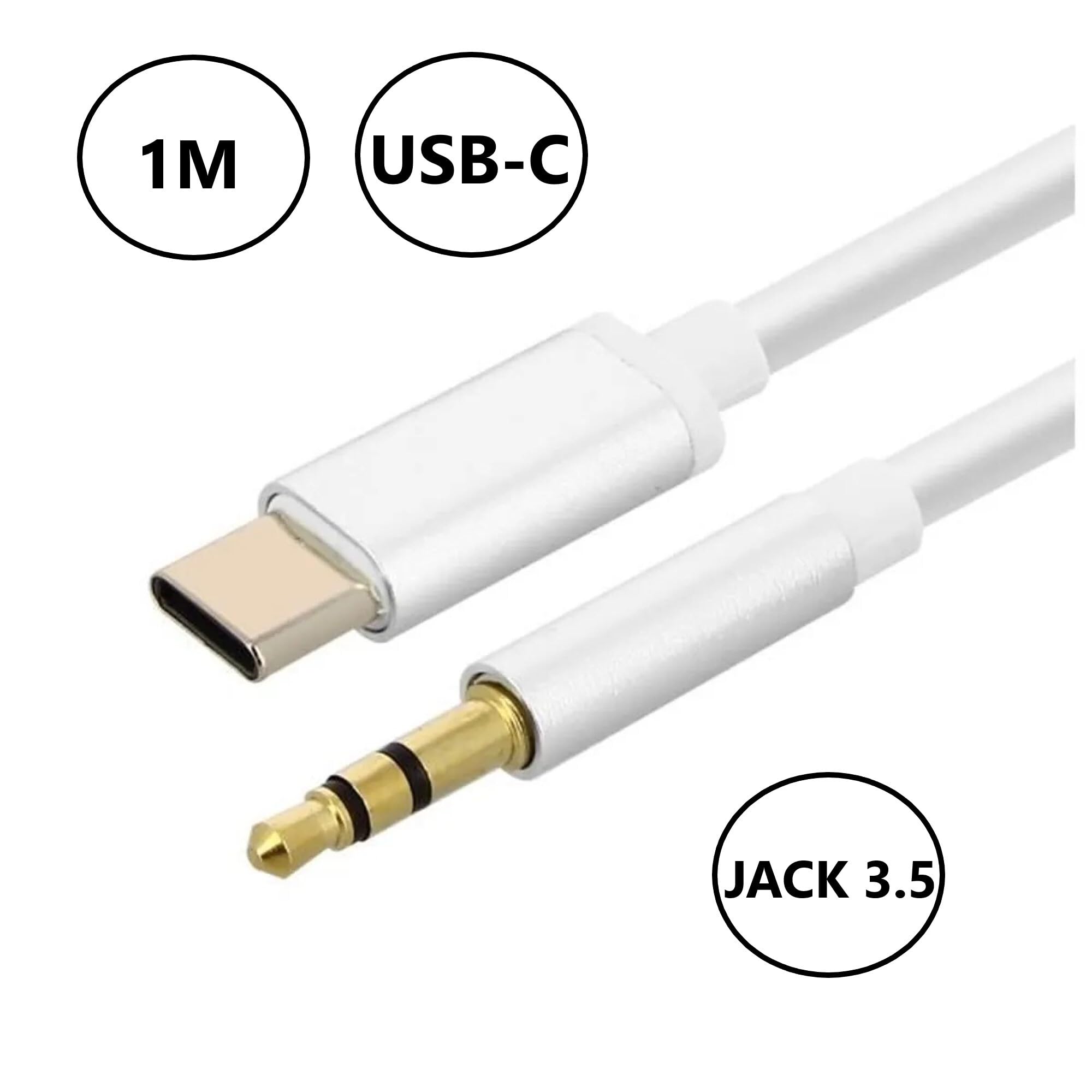 Adaptateur USB-C Vers Jack 3,5 Mm - Pour Casque Ou écouteurs - Noir - Compatible Smartphones Et Tablettes Sans Prise Jack