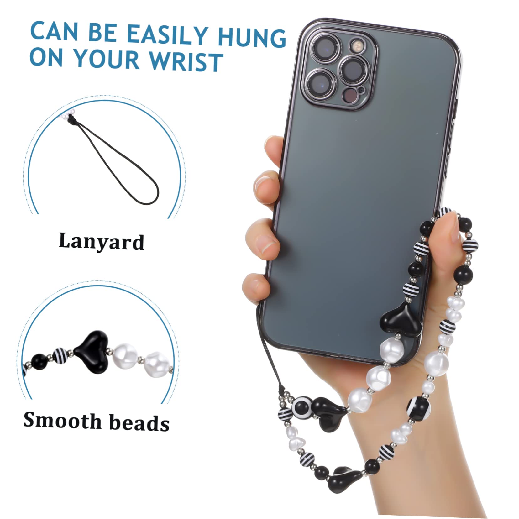 Artibetter Cadena Telefono Funda Para Teléfono Con Correa De La Correa Del Teléfono Correa De Encantos De Teléfono Cordones y Muñequeras Para Teléfonos Móviles Acrílico