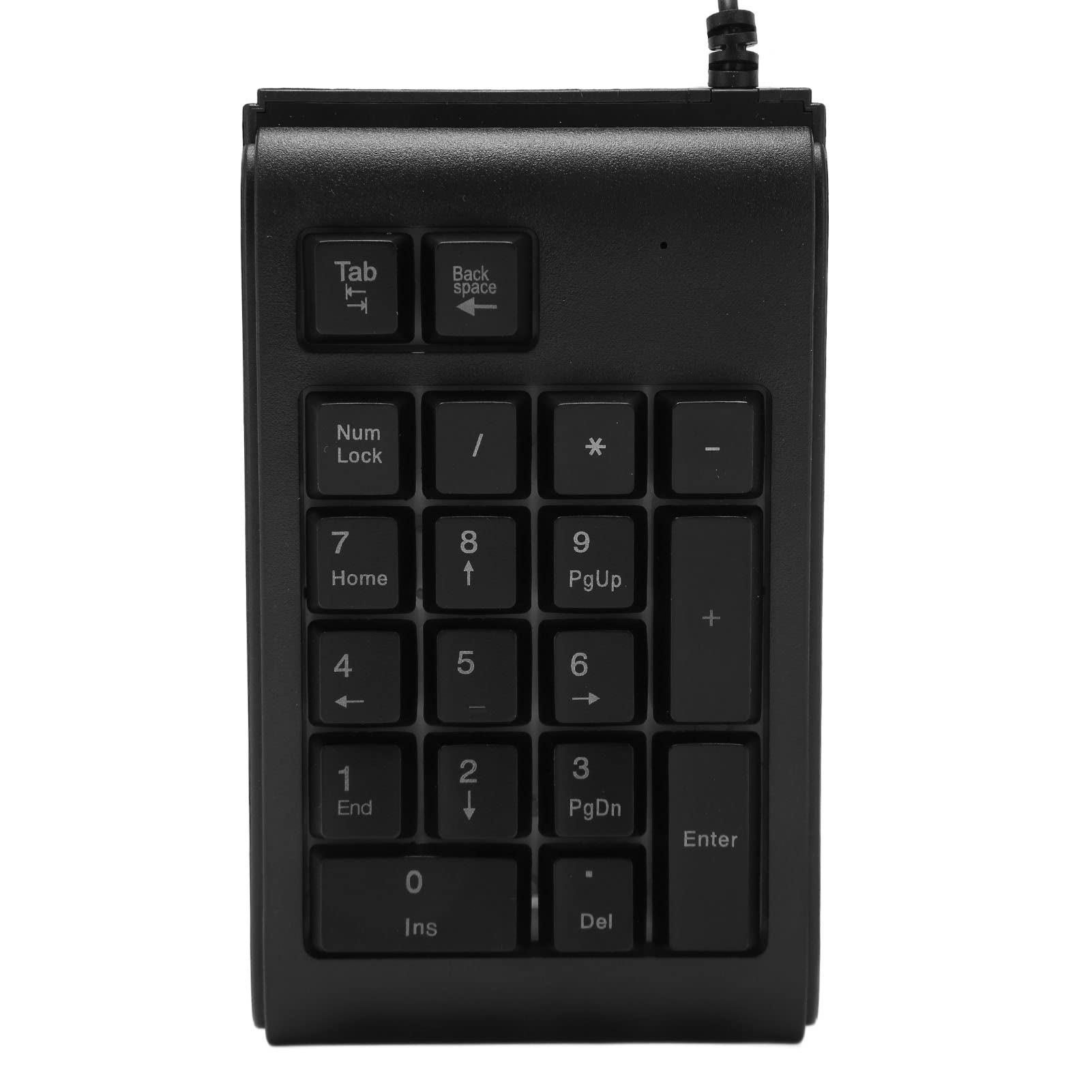 19 Key Numeric Keypad with 3 Colors Backlit, U Shaped Keys, USB Wired Number Pad for Laptop PC Desktop, Plug and Play, for Spreadsheets and Financial Applications
