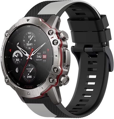 Miniatura 1 de Correas de repuesto compatibles con Amazfit Falcon Smartwatch Sport Watch correa de silicona pulsera de goma
