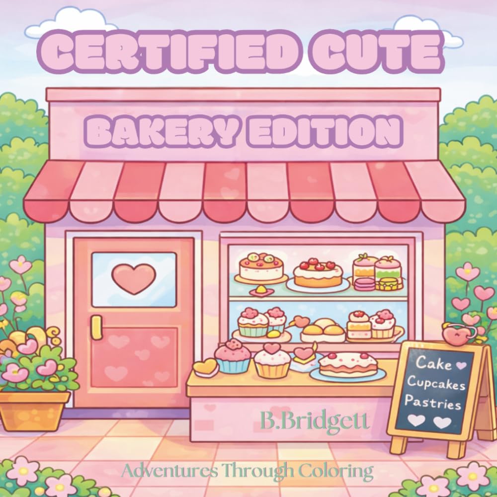 Certified Cute: Bakery Edition: A cozy coloring book of sweet, cozy bakery vibes
