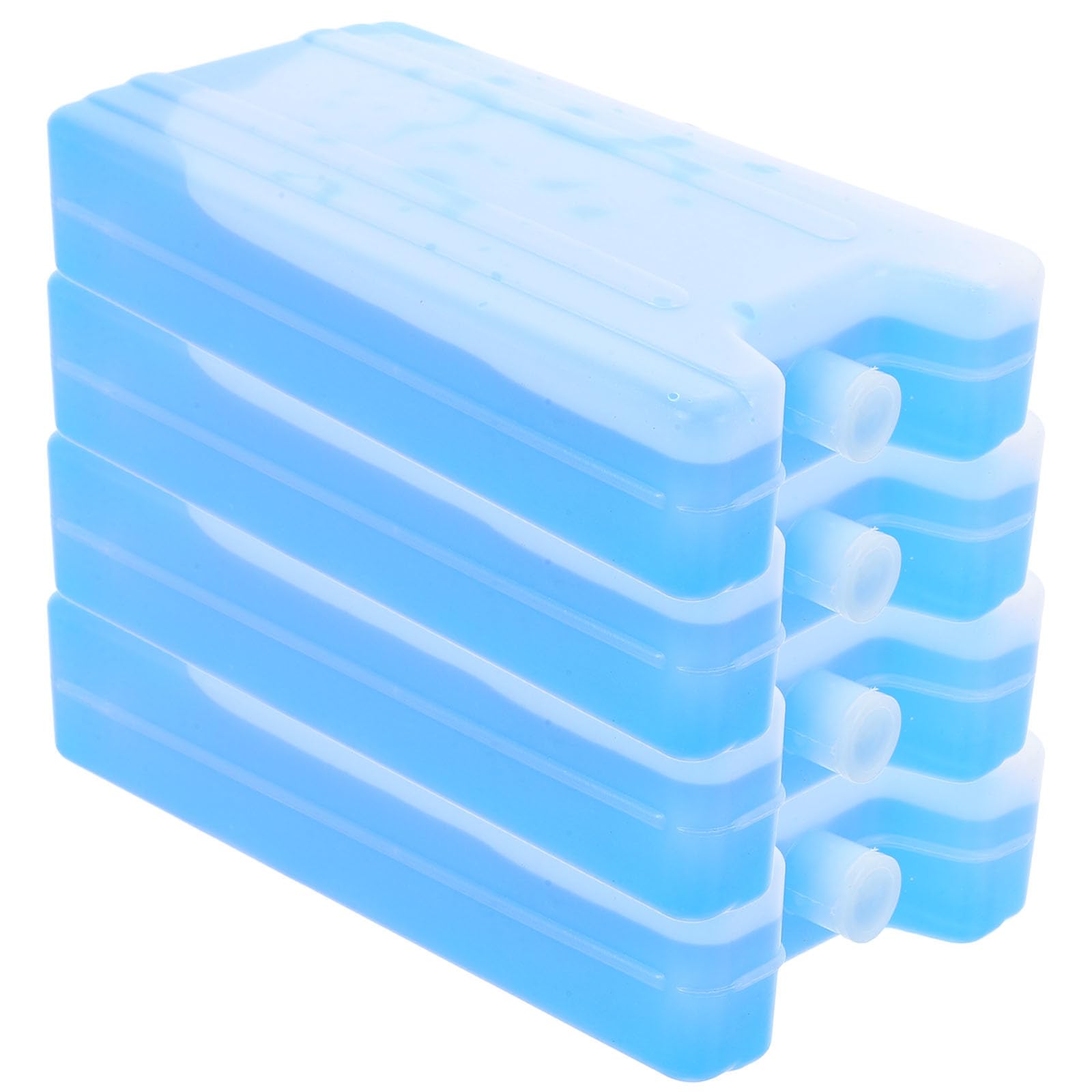 Lot de 4 Pains de Glace Réutilisables pour Glacières - Pains de Glace Pré-remplis de 400 ML pour Boîte à Lunch, Glacière Portable Idéale pour Le Camping, La Conservation des Aliments Et