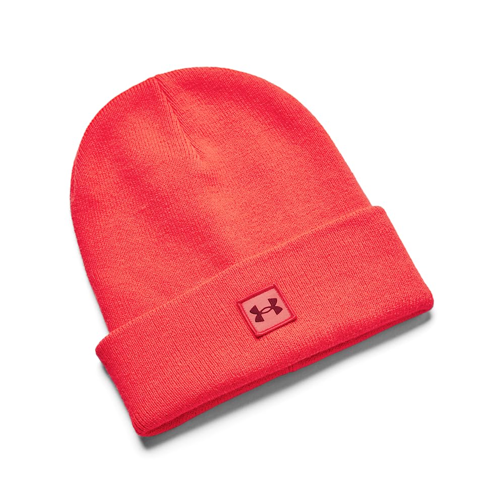 Under Armour Unisex Halftime Cuff Beanie Red Mens