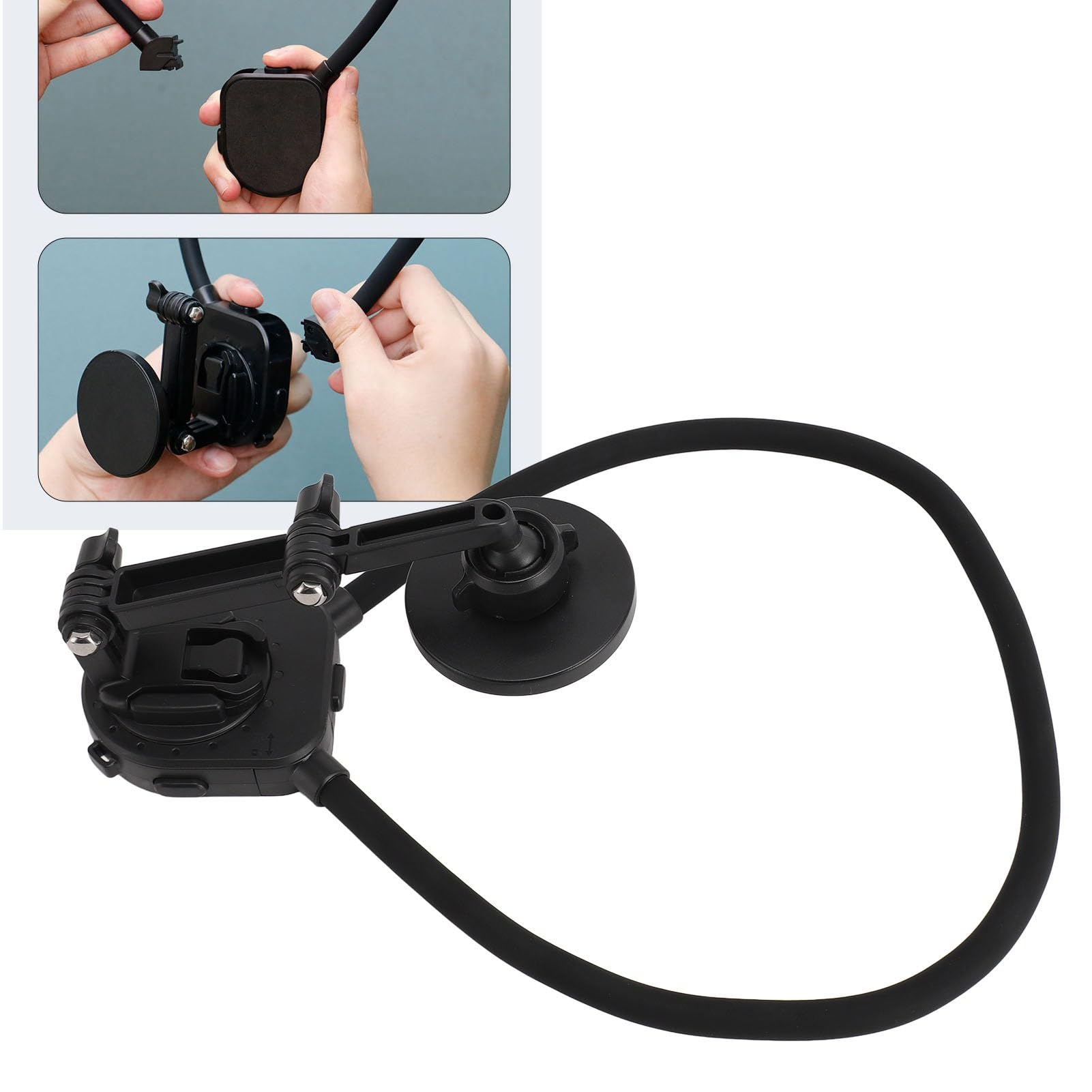 Supporto Magnetico Da Collo 4 In 1 Per Riprese POV E Vlog – Mani Libere Per IPhone, Android E GoPro, Per Cucinare, Equitazione, Outdoor - 4