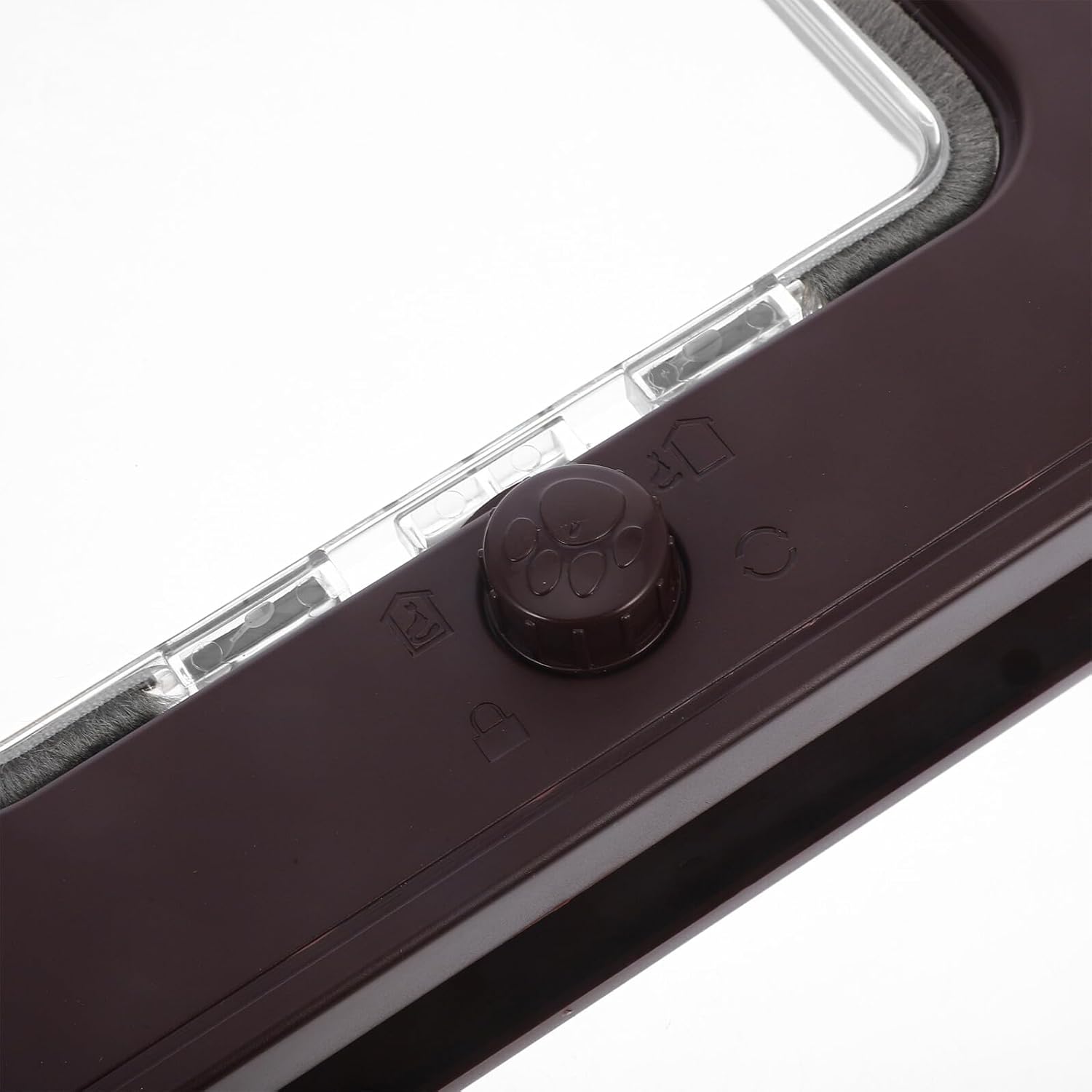 Uonlytech Large Abs Cat Door with 4-Way Locking Flap for Indoor and Outdoor Use Pet Door for Small Cats and Dogs Sturdy Wood Frame