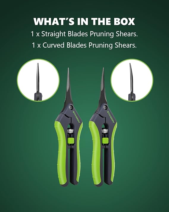 2pcs 6.5 Pruning Shears for Gardening Ultra Sharp Garden Scissors