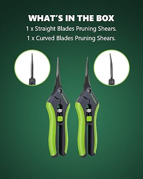 2pcs 6.5 Pruning Shears for Gardening Ultra Sharp Garden Scissors