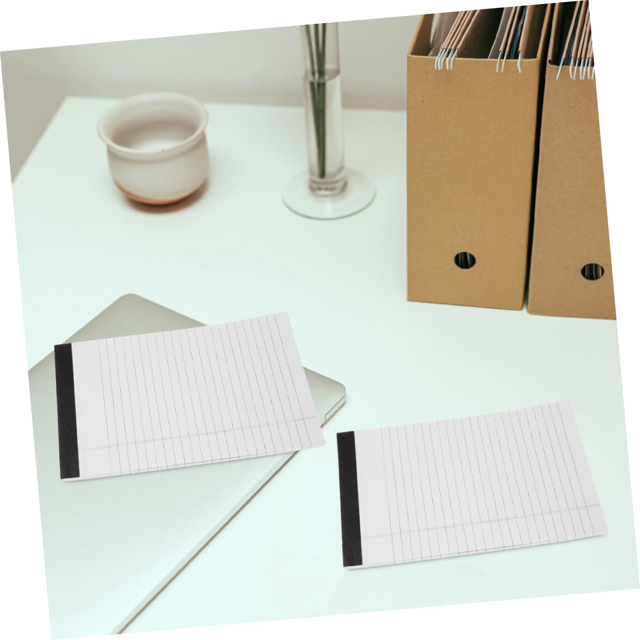 SHINEOFI Notizblock Liniert im A5-format 8 Stück Abreißbar Papier Schlichtes Taschennotizpad für Büro und Alltag