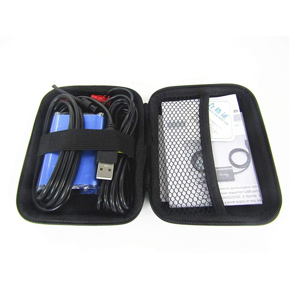Toplionace Módem Hart USB, WS232UP Transmisor de Protocolo USB a Hart Comunicador Convertidor Hart con 24 VCC y Controlador de Temperatura de Resistencia de Bucle Incorporado