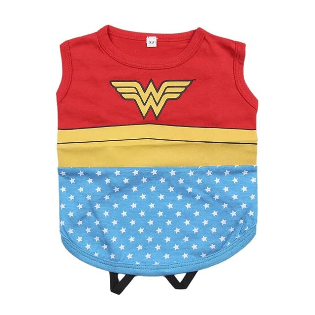 Cerdá - For Fan Pets - Camiseta para Perro de Wonder Woman - Licencia Oficial DC Comics®