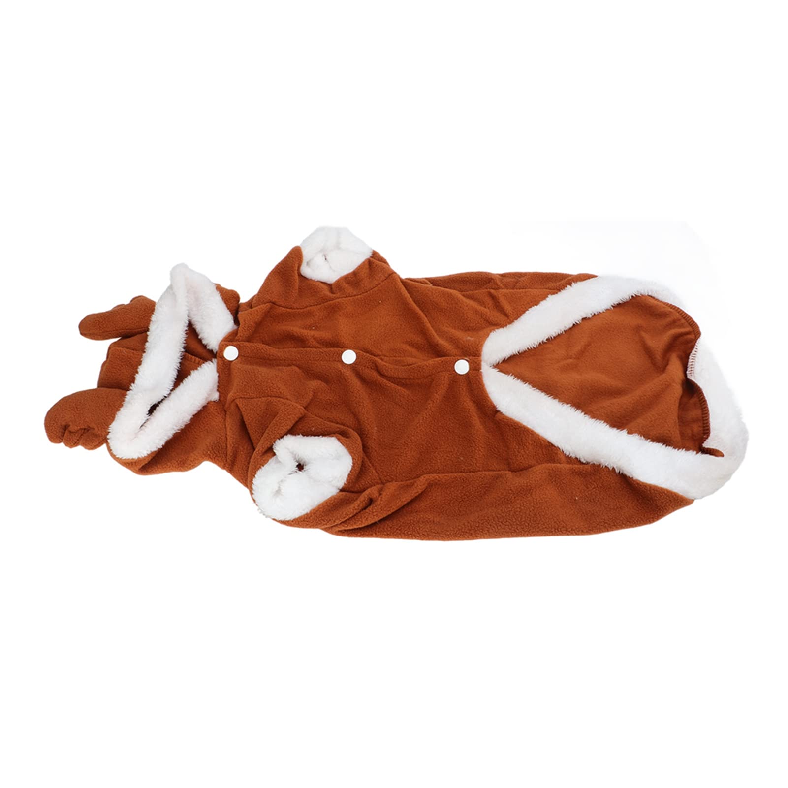 Felpa con cappuccio invernale per cani con design con alci, calda giacca per cani di taglia media e grande, in poliestere ispessito, con vestibilità larga, per autunno inverno, attività all'aperto e
