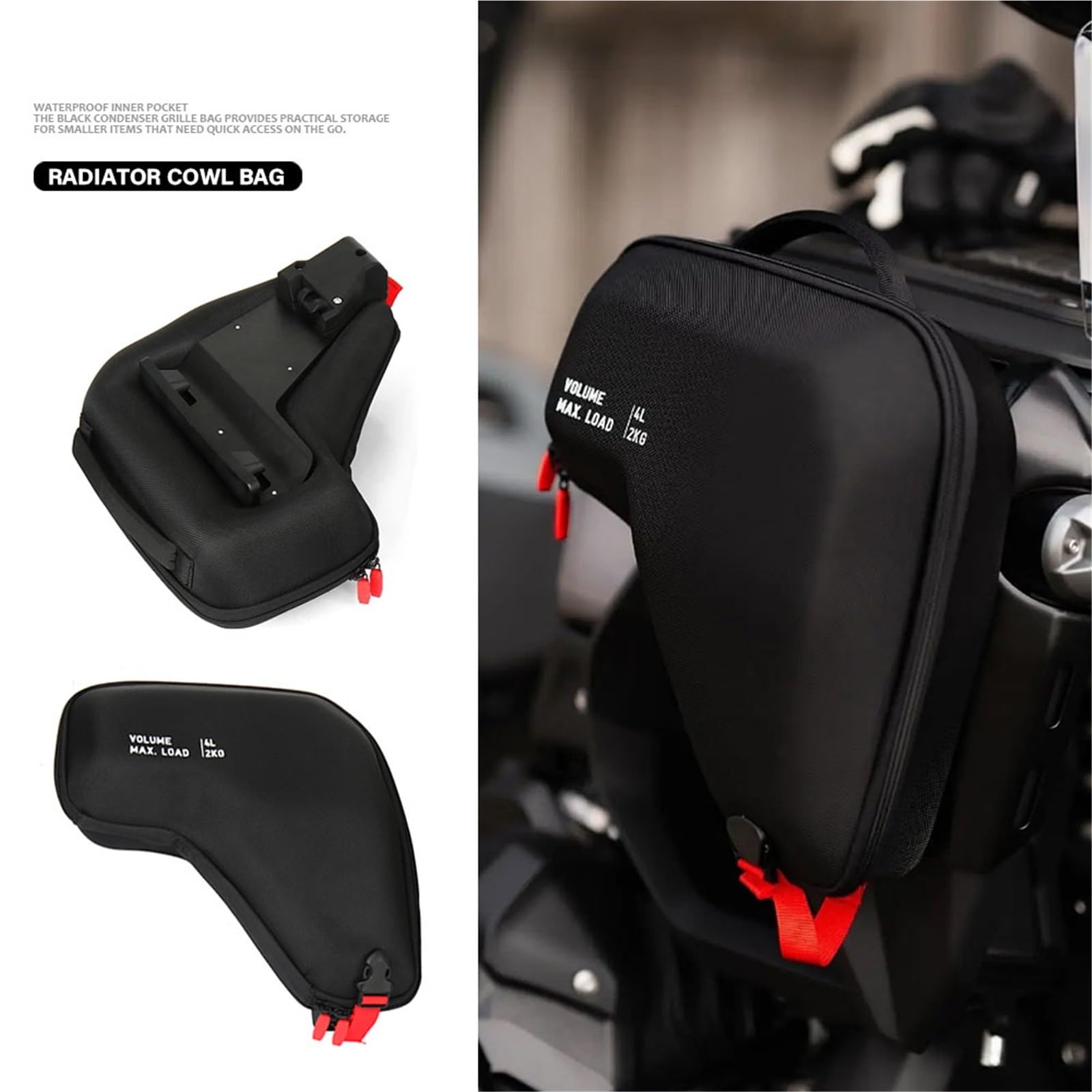 Für BMW R 1300 GS ADV R1300GSA 2024- R1300GS Adventure Motorradverkleidung Links Rechts Kühlerverkleidung Taschen Wasserdichtes Zubehör