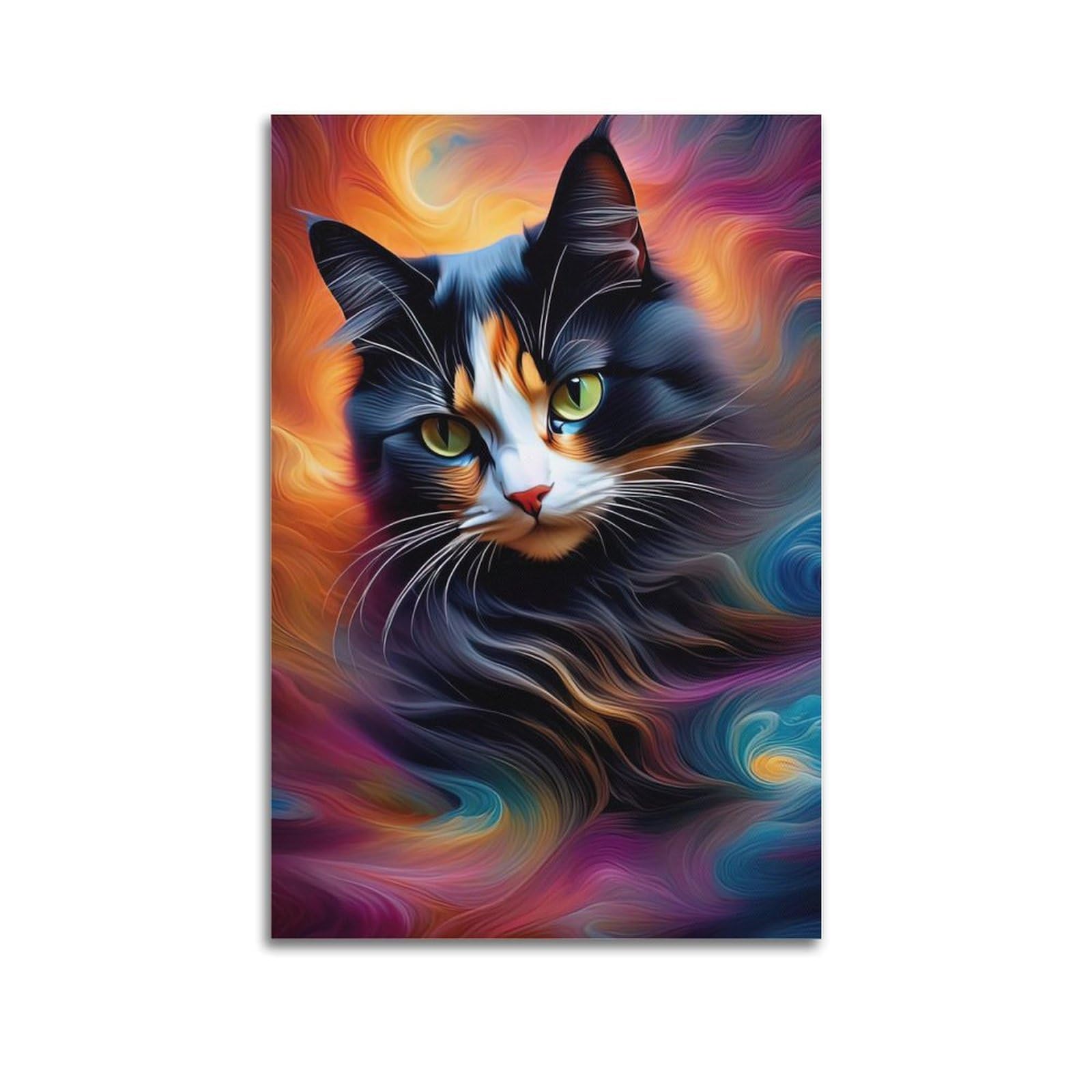 CPGLJD Animal Artwork Poster Cute Kittens Poster Decorative Painting Canvas Wall Posters And Art Picture Print Modern Family Bedroom Decor Posters 20x30inch(50x75cm)