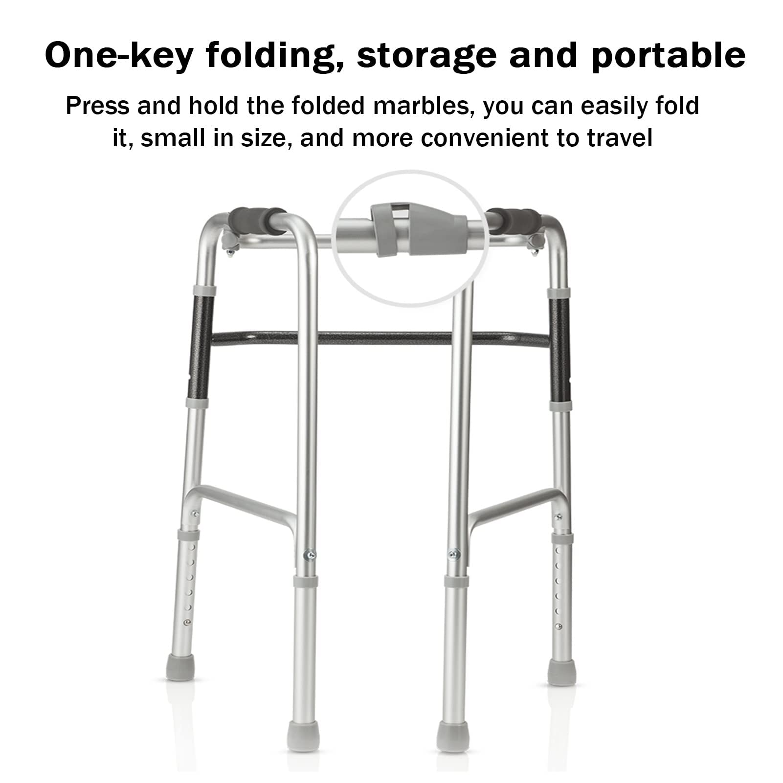Deambulatore Pieghevole, ausilio per la Mobilità per disabili, sponda per WC per Anziani, disabili o infortunati Stand Up Lofty Ambition Thoughtful