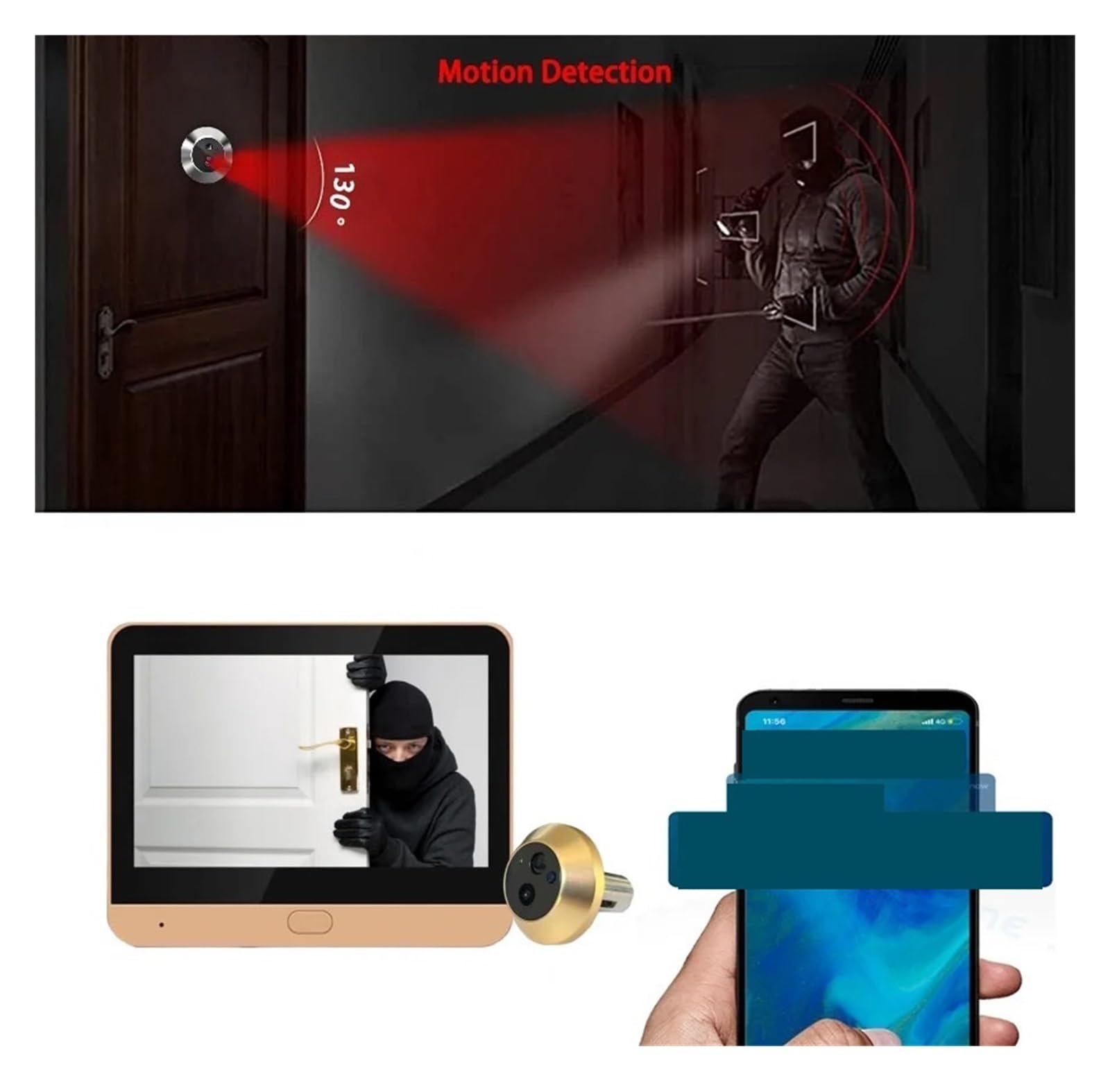 Caméra De Sécurité Vidéo for Porte Judas WiFi HD