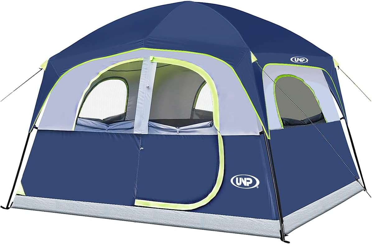 UNP Tents 6 Person Waterproof Windproof Easy Setup