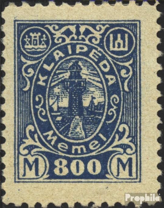 Memelgebiet 160 unmounted Mint/Never hinged ** MNH 1923 Port MEMEL (Stamps for Collectors)