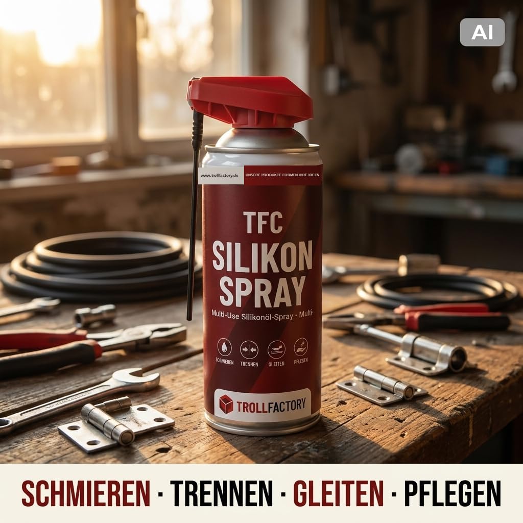 TFC Silikonspray – Universelles Pflege- & Schmierspray – 6 x 400 ml
