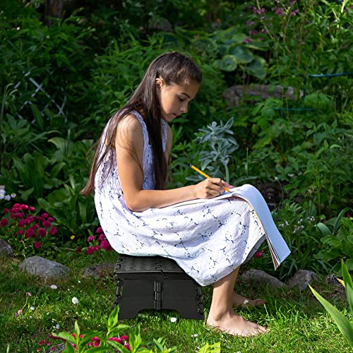 Ejoyous Folding Step Stool, 5" Portable Plastic Step Ladder Stepping Stool Platform To Support Elderly Pregnant Kids For Indoor Outdoor Kitchen Bathroom Toilet Bedroom Car Travel Use #TOP7